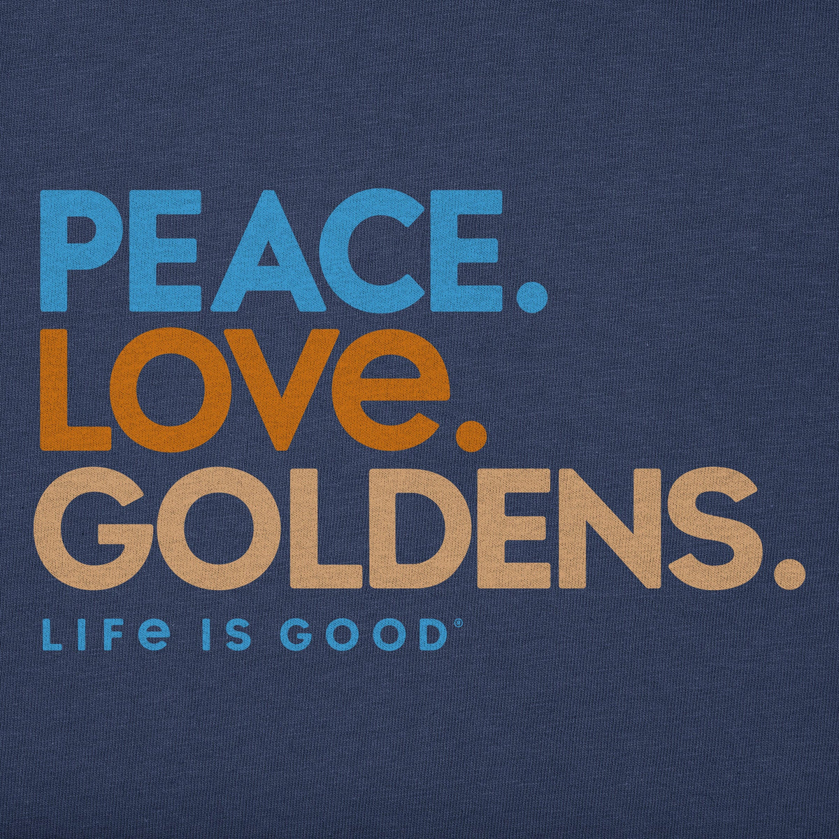 Kids Peace Love Goldens Short Sleeve Crusher Tee product image 2