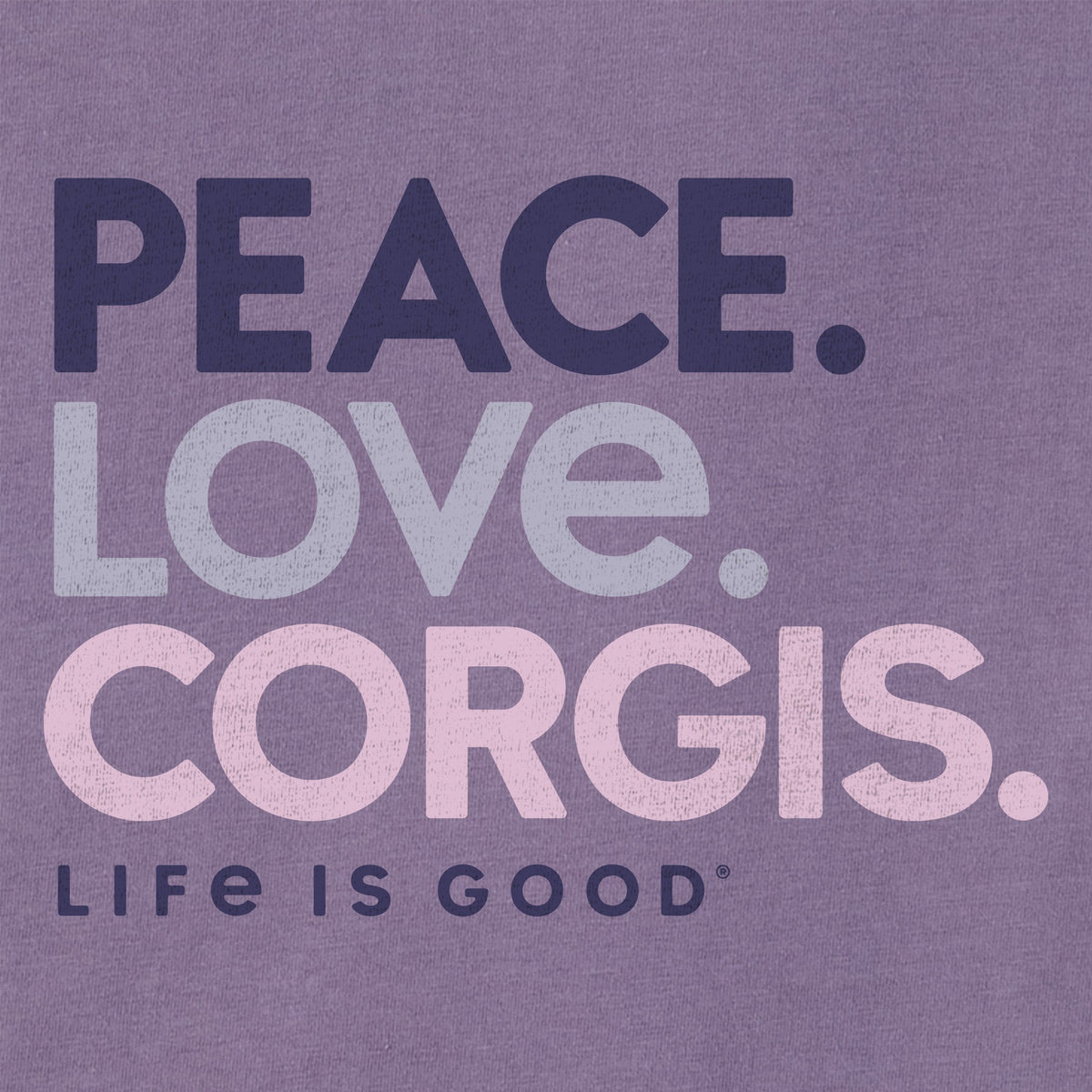 Women's Peace Love Corgis Short Sleeve Crusher Tee product image 2