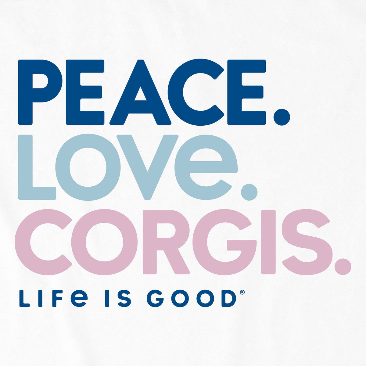 Kids Peace Love Corgis Short Sleeve Crusher Tee product image 2