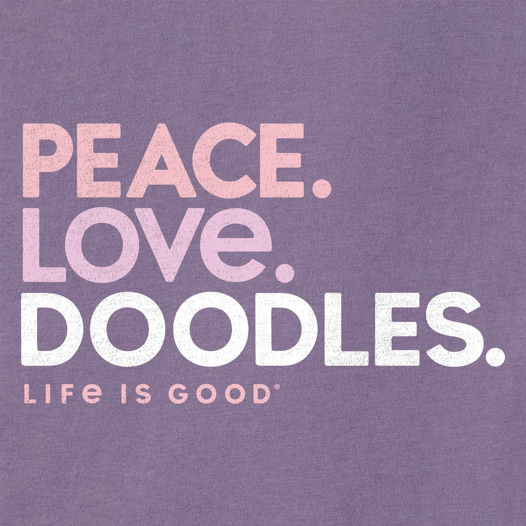 Women's Peace Love Doodles Short Sleeve Crusher Vee product image 2
