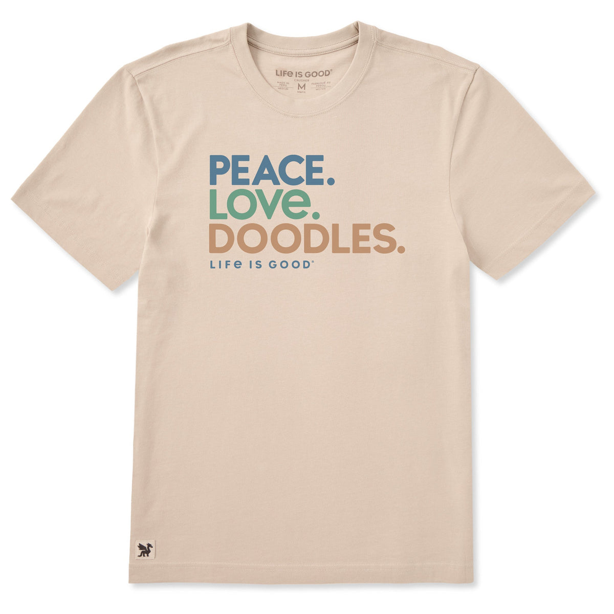 Men's Peace Love Doodles Short Sleeve Crusher Tee product image 1