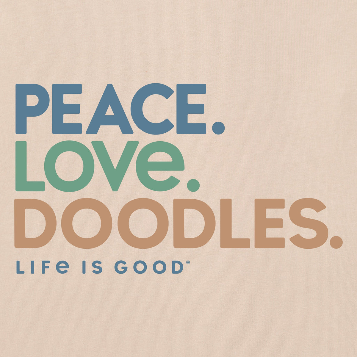 Men's Peace Love Doodles Short Sleeve Crusher Tee product image 2