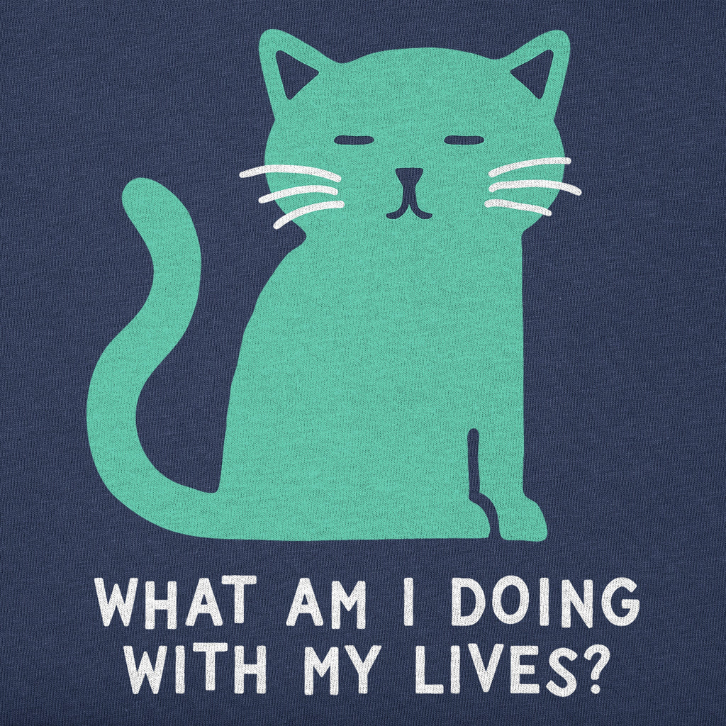 Women's What Am I Doing With My Lives Cat Short Sleeve product image 2