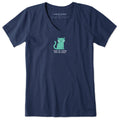 Women's What Am I Doing With My Lives Cat Short Sleeve product image 1