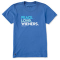 Women's Peace Love Wieners Short Sleeve Crusher Tee product image 1