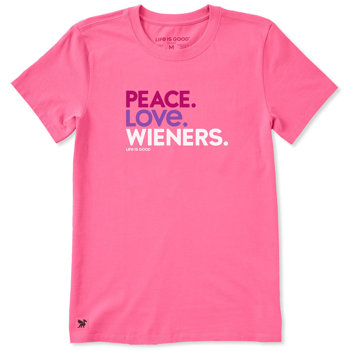 Women's Peace Love Wieners Short Sleeve Crusher Tee product image 3