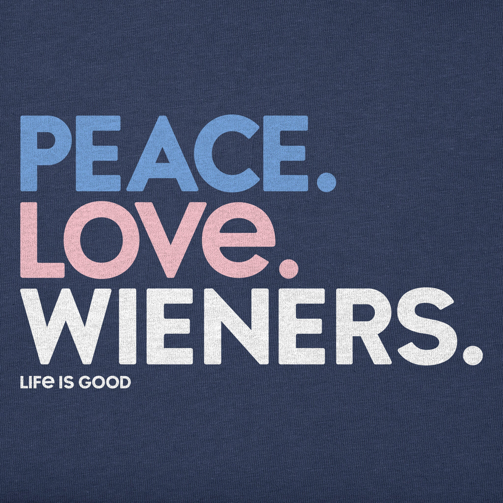 Women's Peace Love Wieners Short Sleeve Crusher Vee product image 2