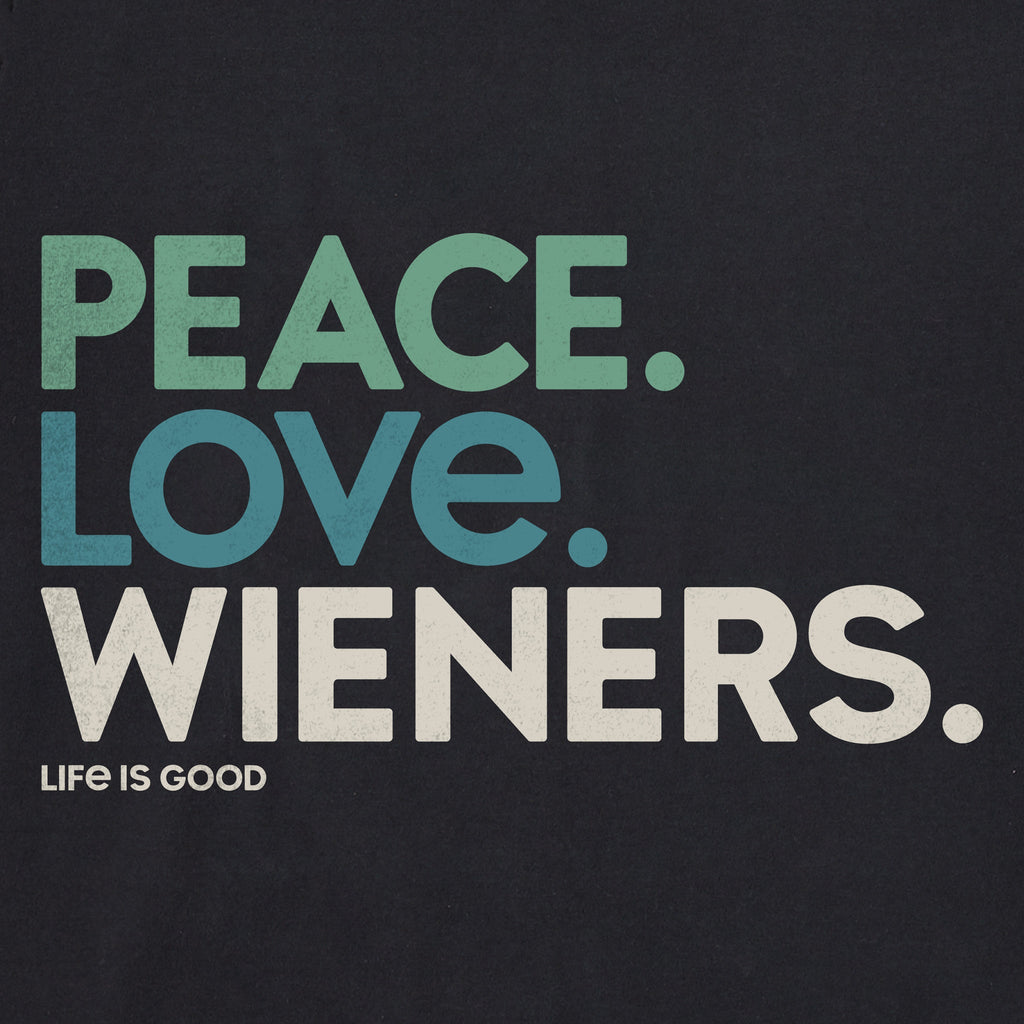 Men's Peace Love Wieners Short Sleeve Crusher Tee product image 4