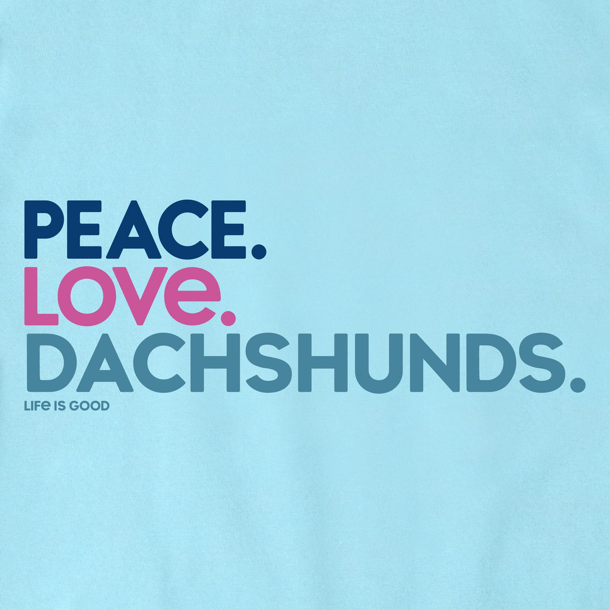 Women's Peace Love Dachshunds Short Sleeve Crusher Vee product image 2