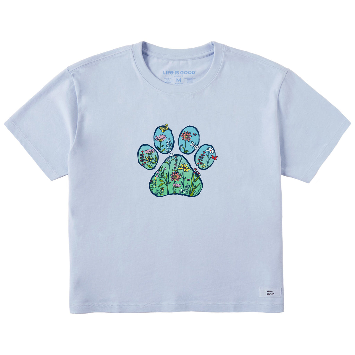 Women's Wildflower Paw Short Sleeve Crusher Boxy Tee product image 1