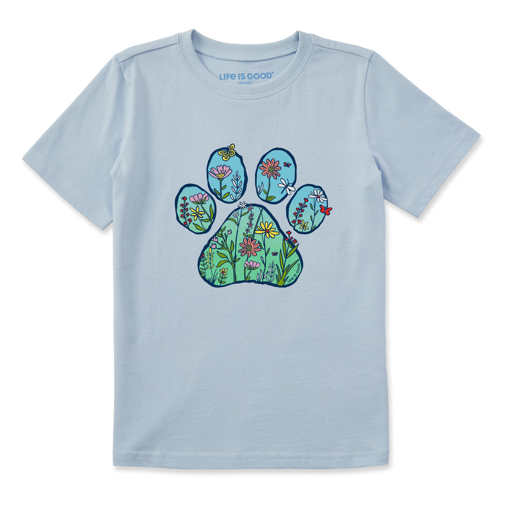 Kids Wildflower Paw Short Sleeve Crusher Tee product image 1