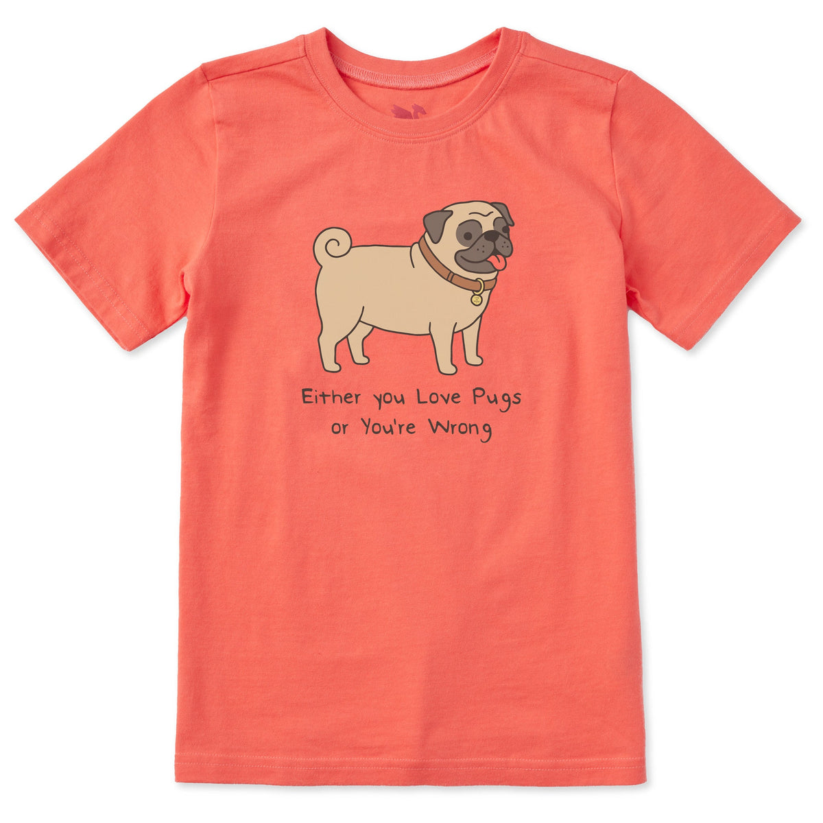 Kids Either You Love Pugs Or You're Wrong Short Sleeve product image 1