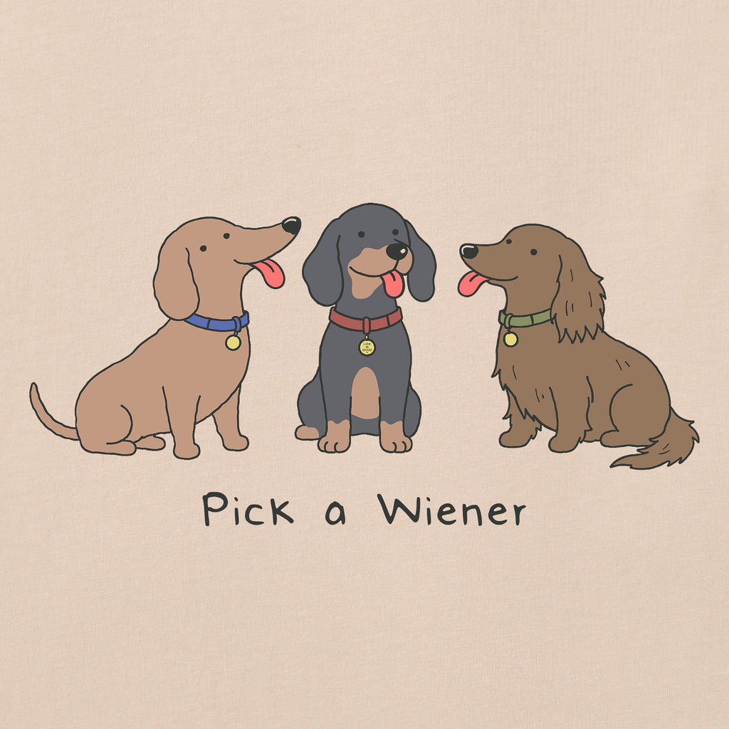 Men's Pick A Wiener Dog Short Sleeve Crusher Tee product image 2