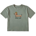 Women's Short King Dachshund Sleeve Crusher Boxy Tee product image 1