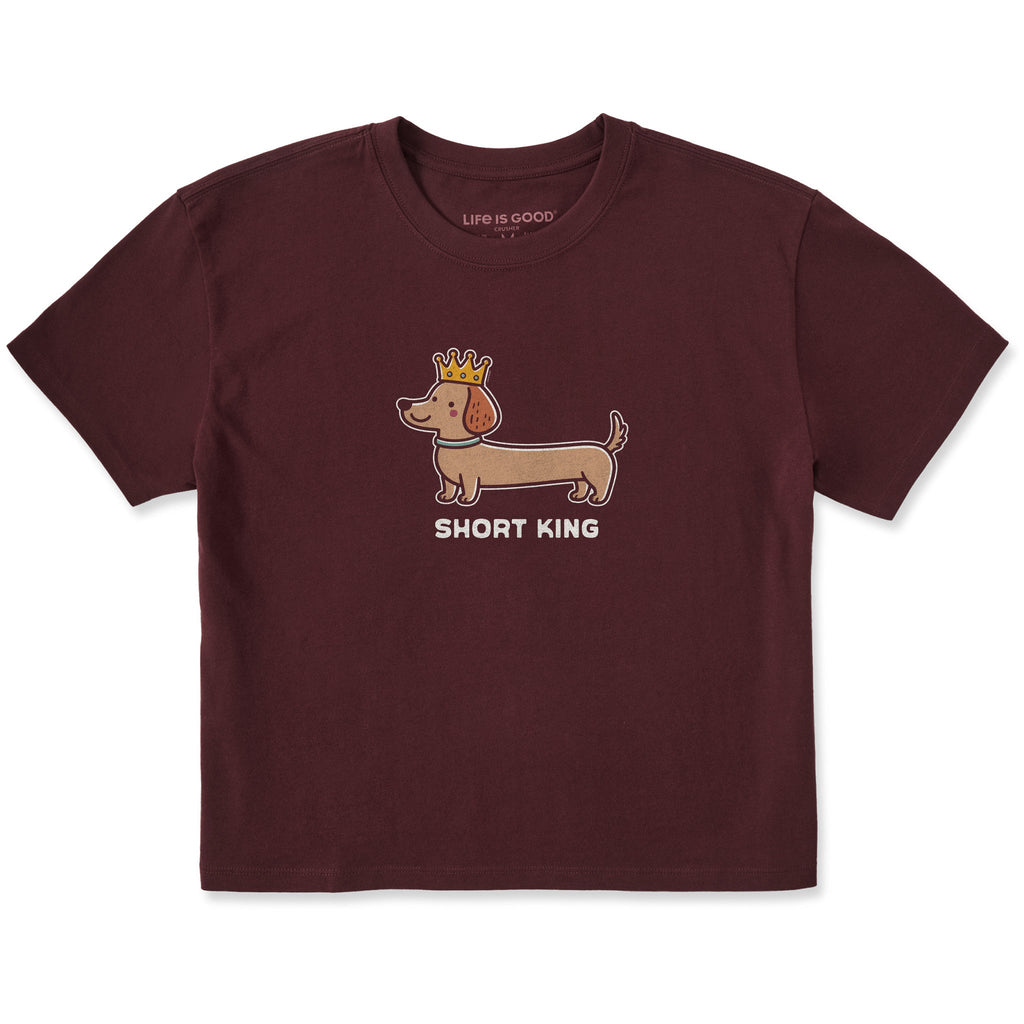 Women's Short King Dachshund Sleeve Crusher Boxy Tee product image 3
