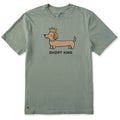 Men's Short King Dachshund Sleeve Crusher Tee product image 1