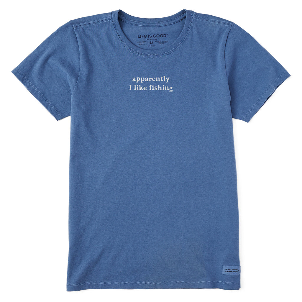 Women's Apparently I Like Fishing Short Sleeve Crusher Tee product image 1