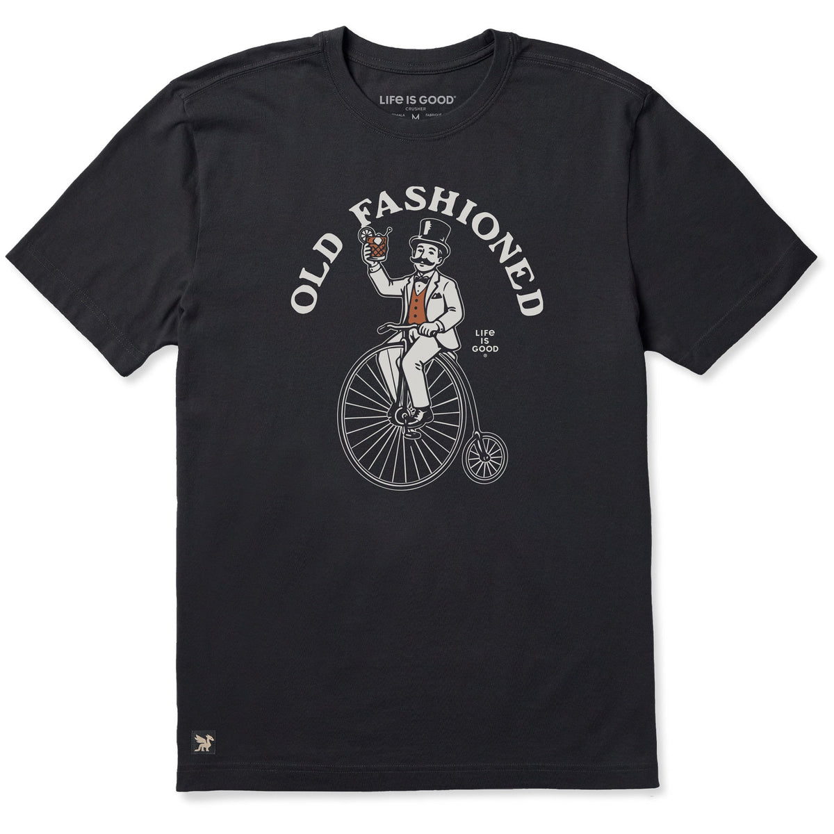 Men's Old Fashioned Penny Farthing Bike Short Sleeve Crusher Tee