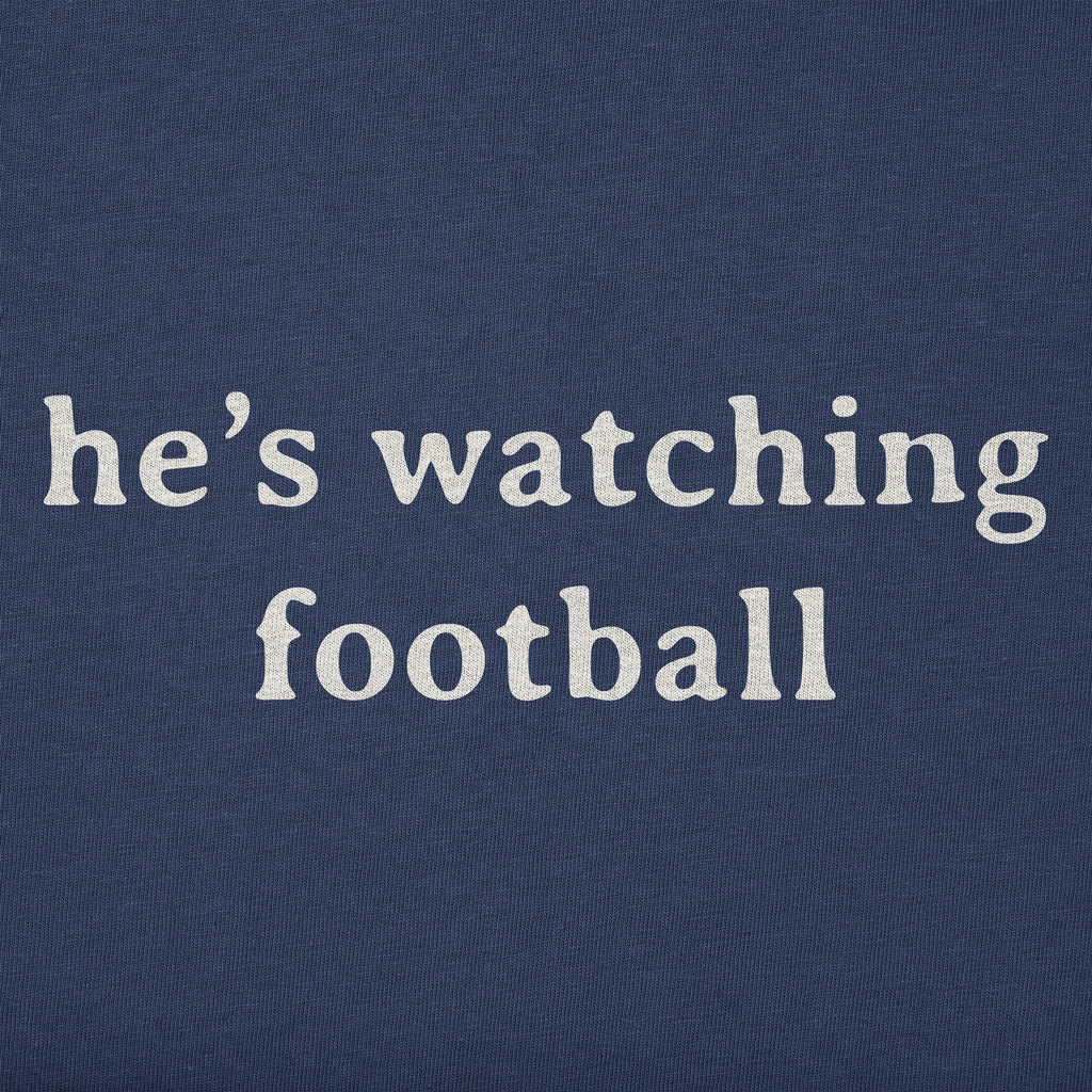 Men's He's Watching Football Short Sleeve Crusher Tee product image 2