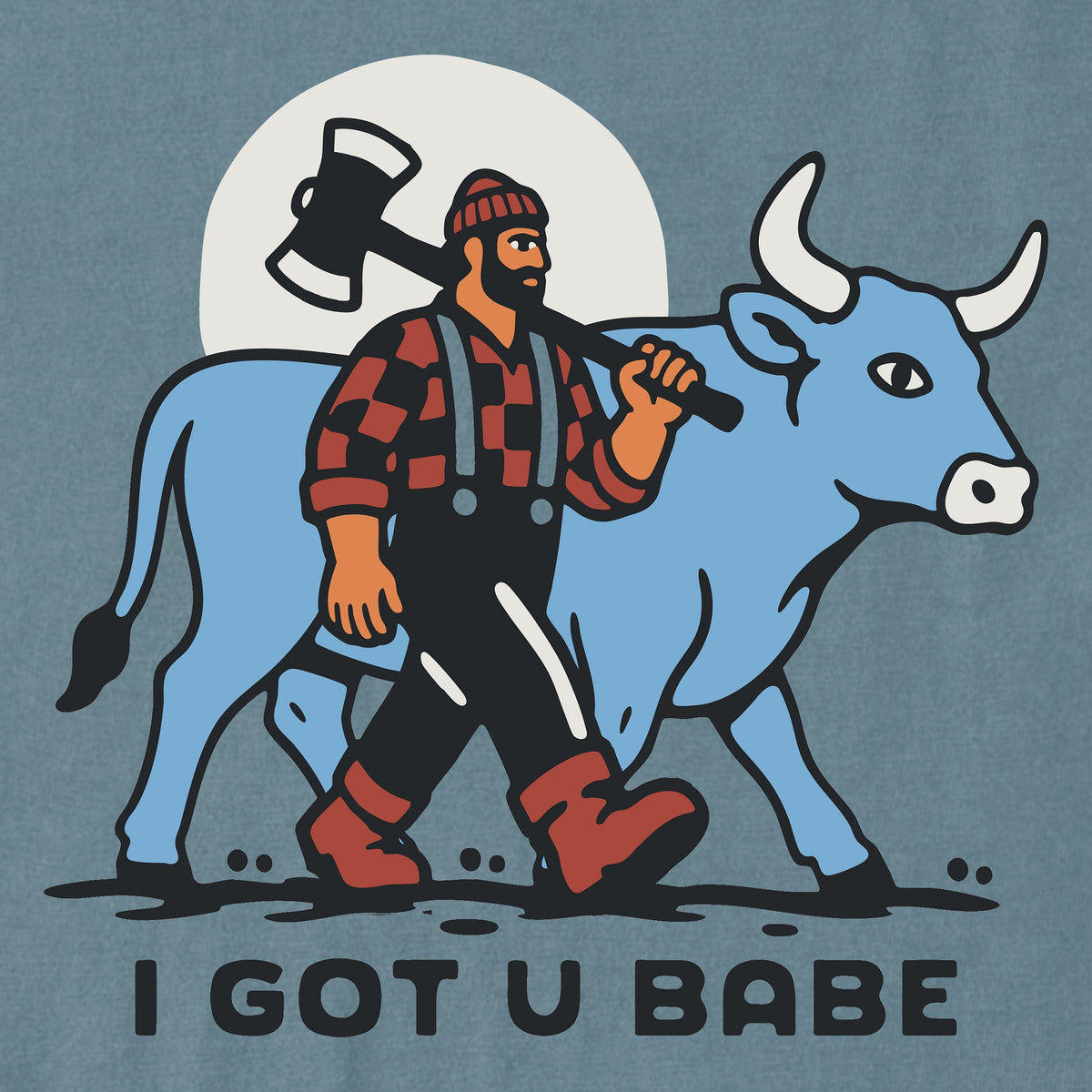 Men's I Got U Babe Paul Bunyan Short Sleeve Crusher Tee product image 2