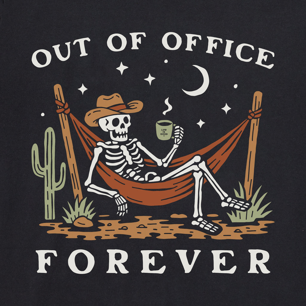 Men's Out of Office Forever Skeleton Short Sleeve Crusher Tee