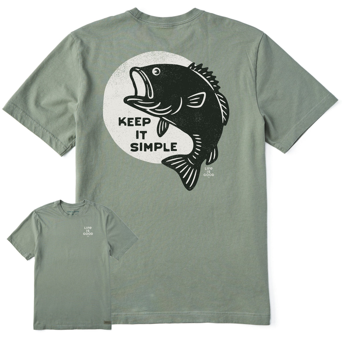 Men's Keep It Simple Fish Short Sleeve Crusher Tee product image 1