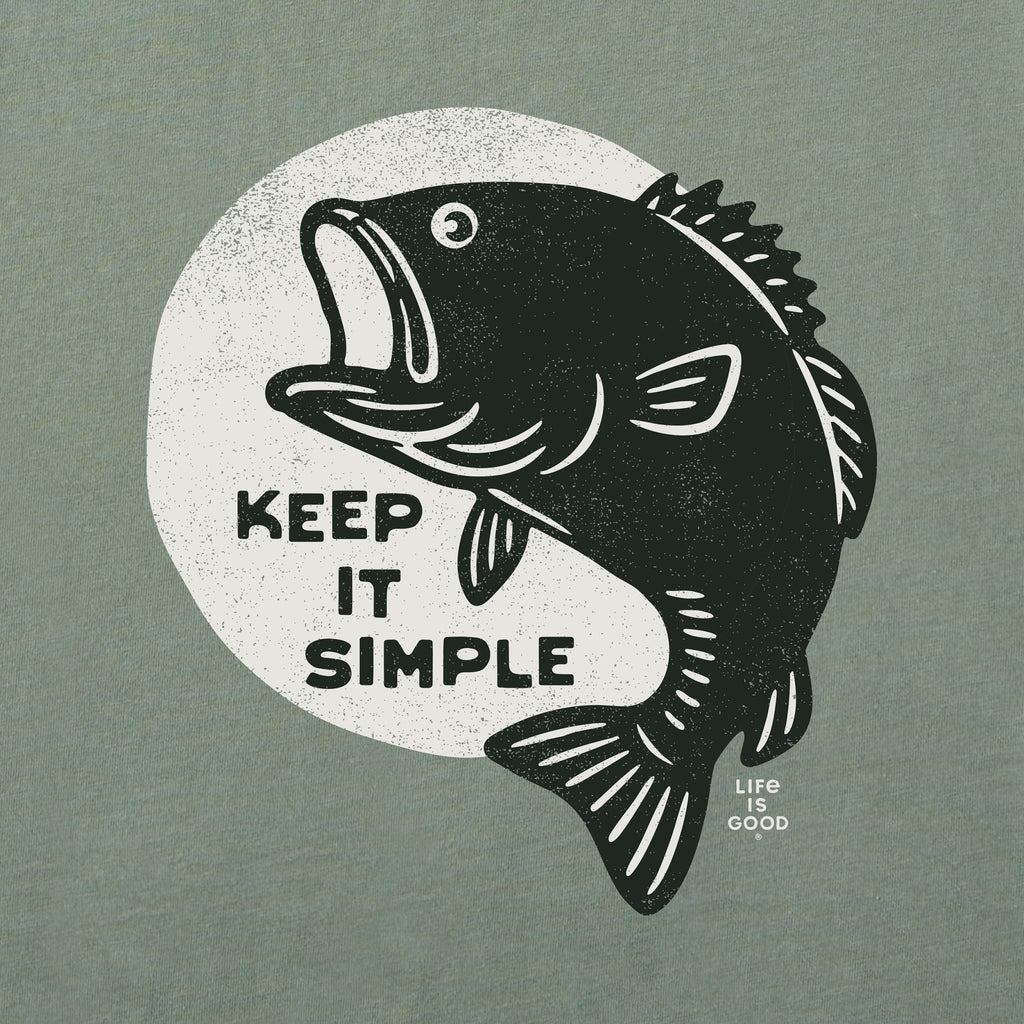 Men's Keep It Simple Fish Short Sleeve Crusher Tee product image 2
