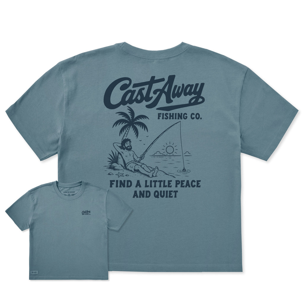 Women's Cast Away Fishing Co. Short Sleeve Crusher Boxy Tee product image 1