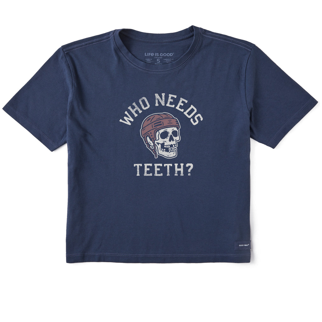 Women's Who Needs Teeth Short Sleeve Crusher Boxy Tee product image 1
