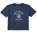 Women's Who Needs Teeth Short Sleeve Crusher Boxy Tee product image 1