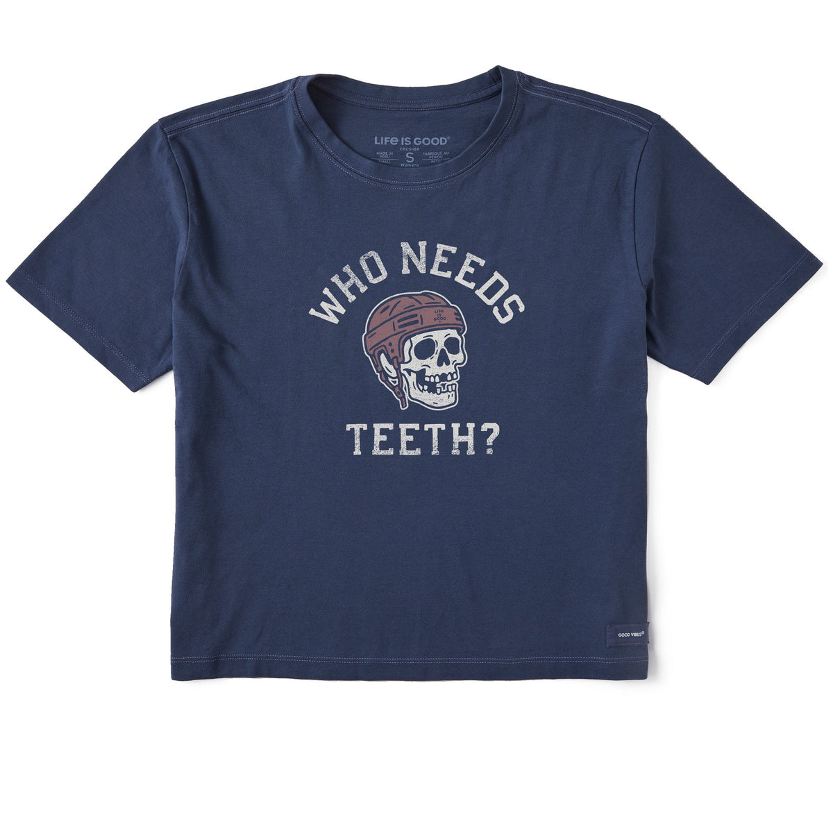 Women's Who Needs Teeth Short Sleeve Crusher Boxy Tee product image 1
