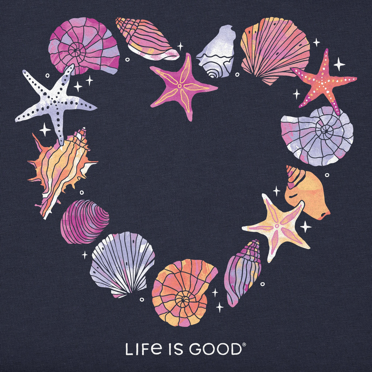 Women's Seashell Heart Good Vibes Hoodie product image 2