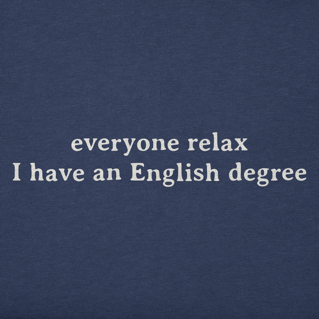 Women's Everyone Relax English Degree Short Sleeve Crusher product image 2
