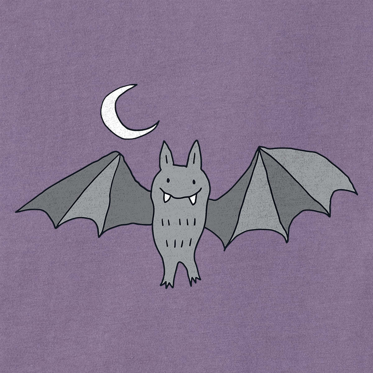 Women's Moon & Bat Short Sleeve Crusher Vee product image 2