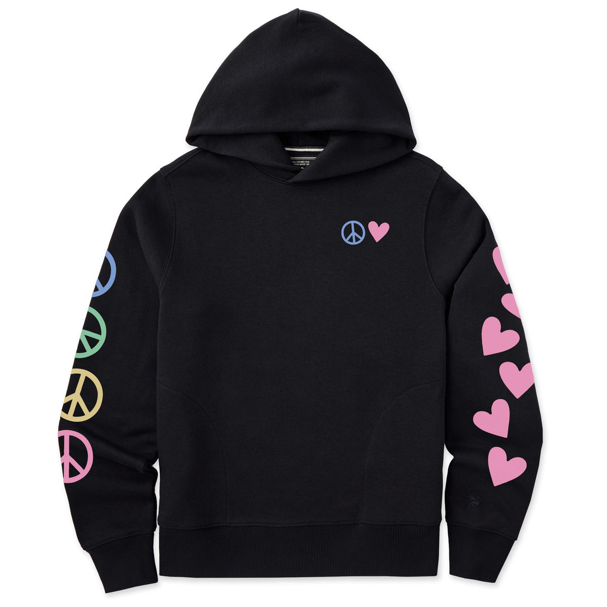 Women's Peace and Love Together Good Vibes Hoodie product image 5