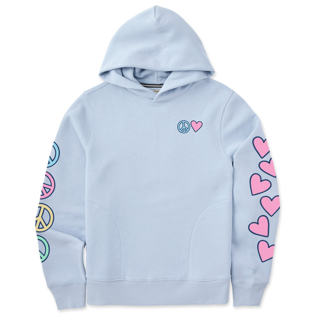 Women's Peace and Love Together Good Vibes Hoodie product image 1