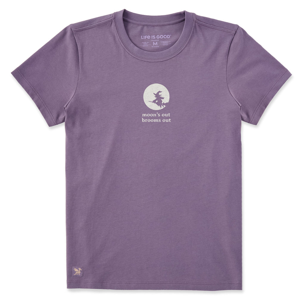 Women's Moon's Out Broom's Simple Short Sleeve Crusher Tee product image 1