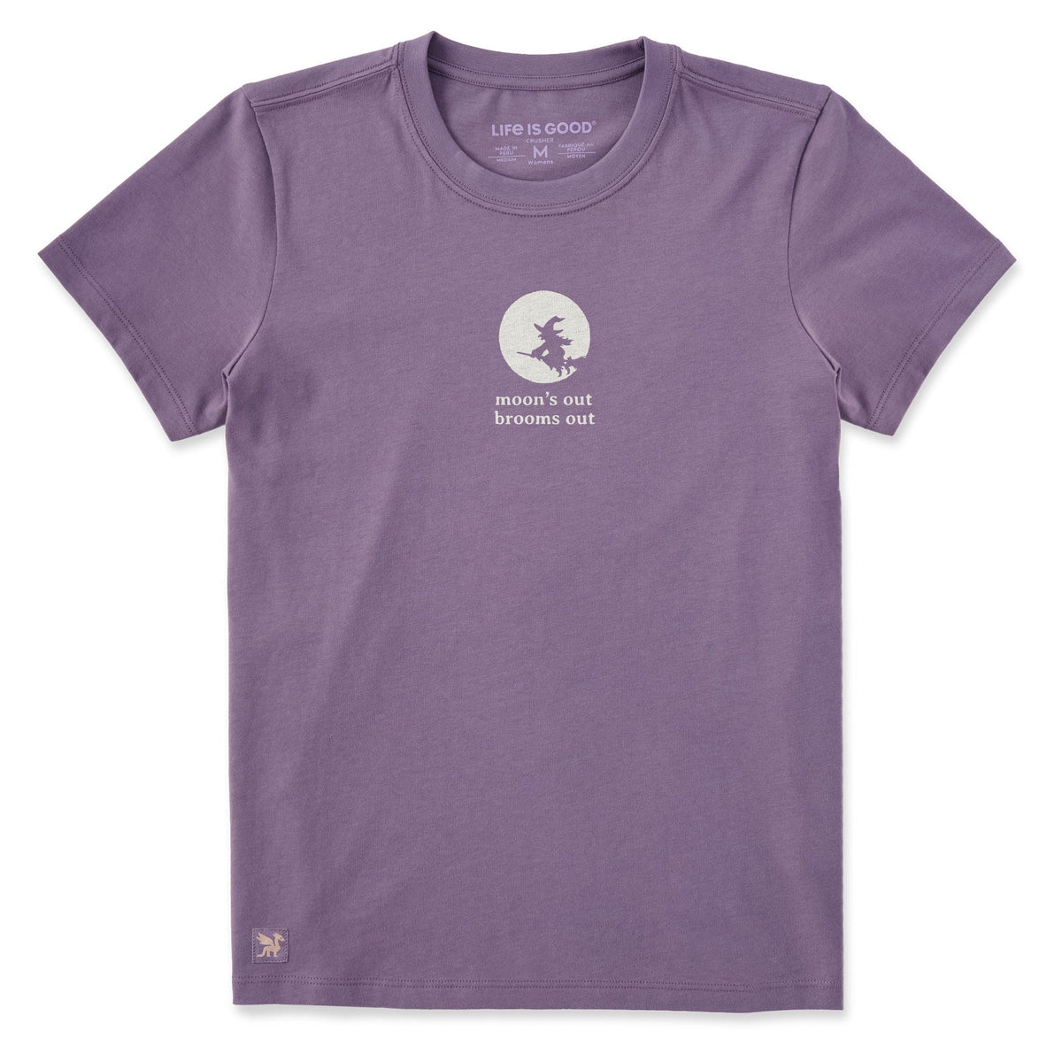 Women's Moon's Out Broom's Simple Short Sleeve Crusher Tee product image 1