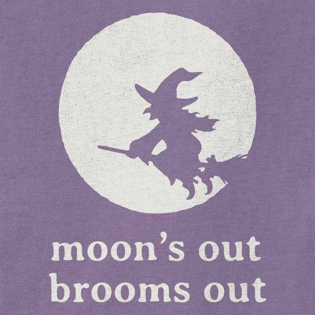 Women's Moon's Out Broom's Simple Short Sleeve Crusher Tee product image 2
