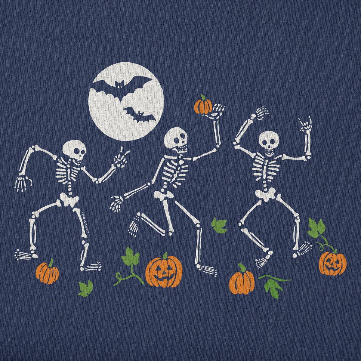 Kids Three Halloween Skeletons Short Sleeve Crusher Tee product image 2