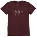 Women's Three Cowboy Skeletons Short Sleeve Crusher Tee product image 1