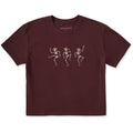 Women's Three Cowboy Skeletons Short Sleeve Crusher Boxy Tee product image 1