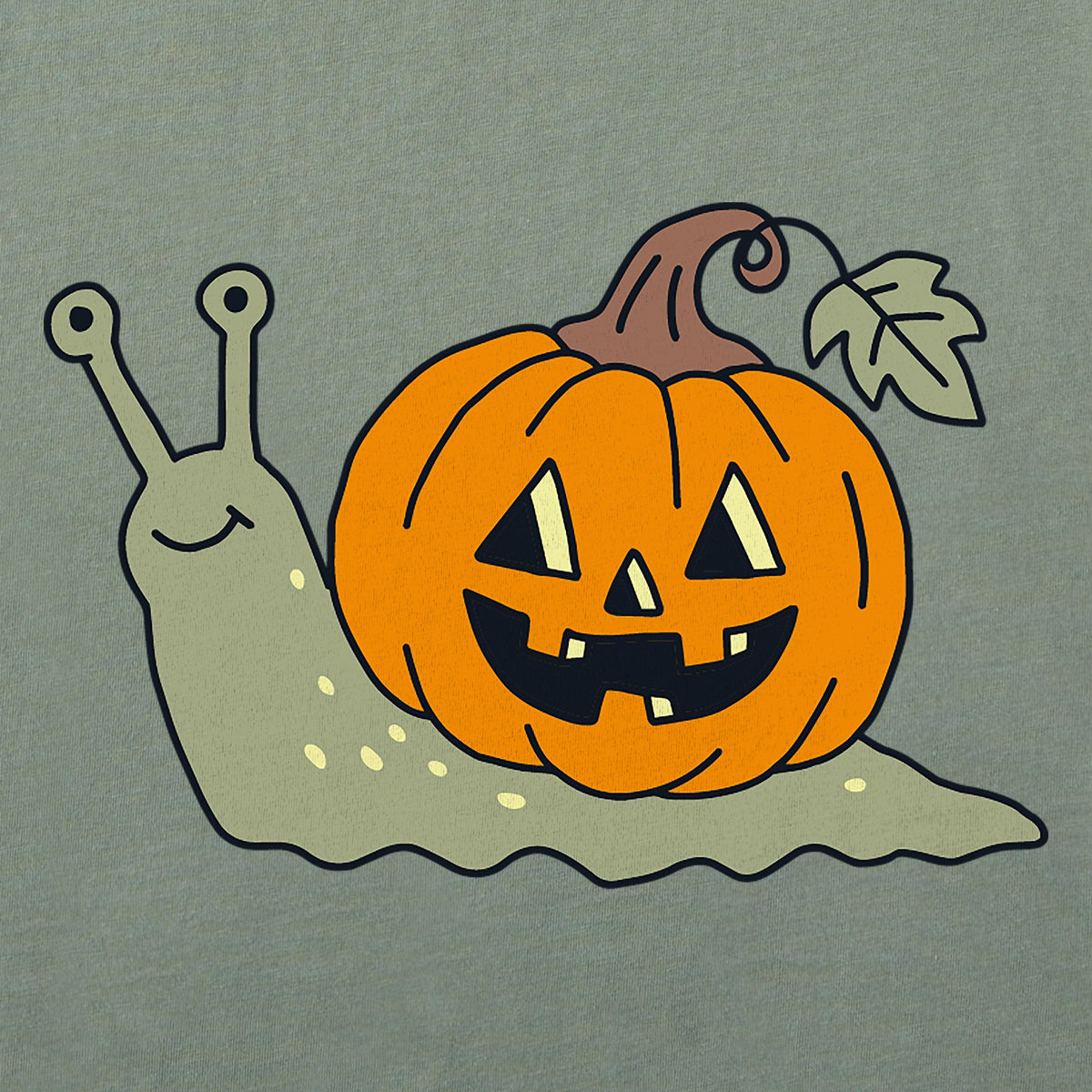 Kids Snail-o-lantern Short Sleeve Crusher Tee product image 2
