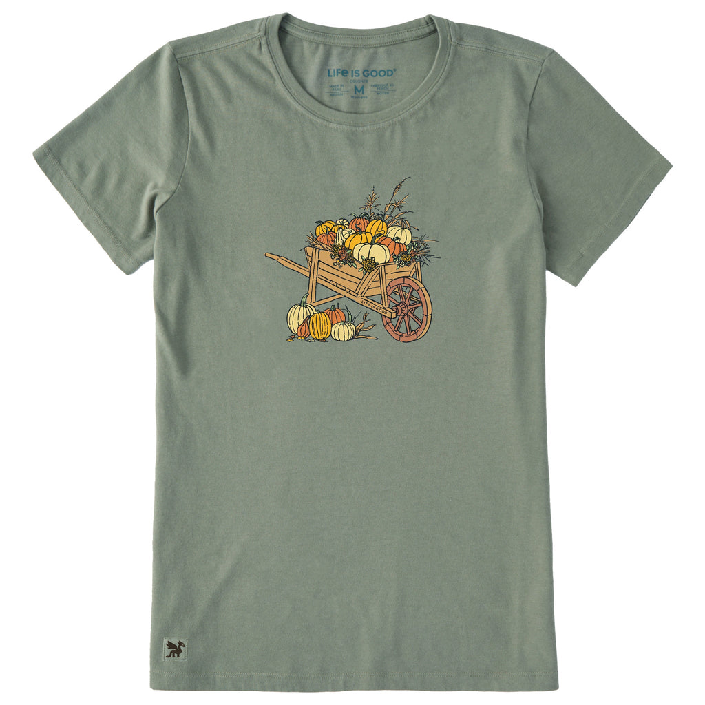 Women's Pumpkin Wheelbarrow Short Sleeve Crusher Tee product image 1