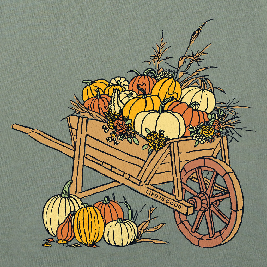 Women's Pumpkin Wheelbarrow Short Sleeve Crusher Tee product image 2