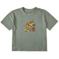 Women's Pumpkin Wheelbarrow Short Sleeve Crusher Boxy Tee product image 1