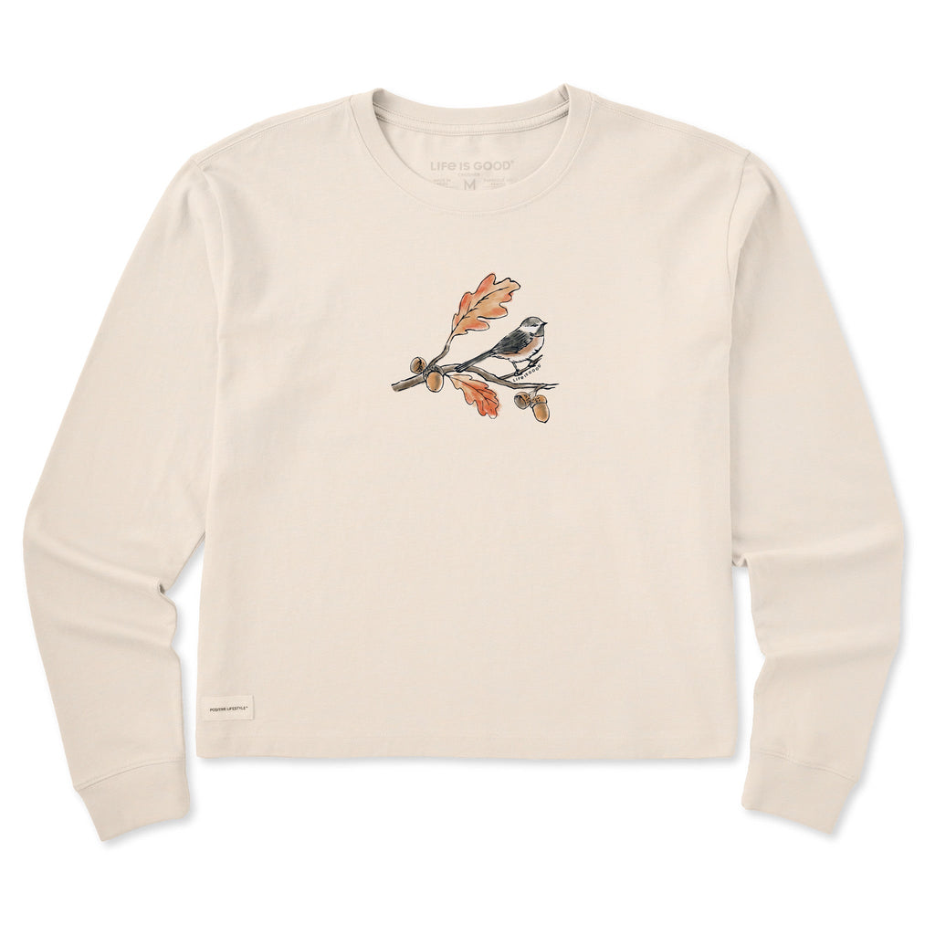 Women's Autumn Bird Long Sleeve Crusher Boxy Tee product image 1