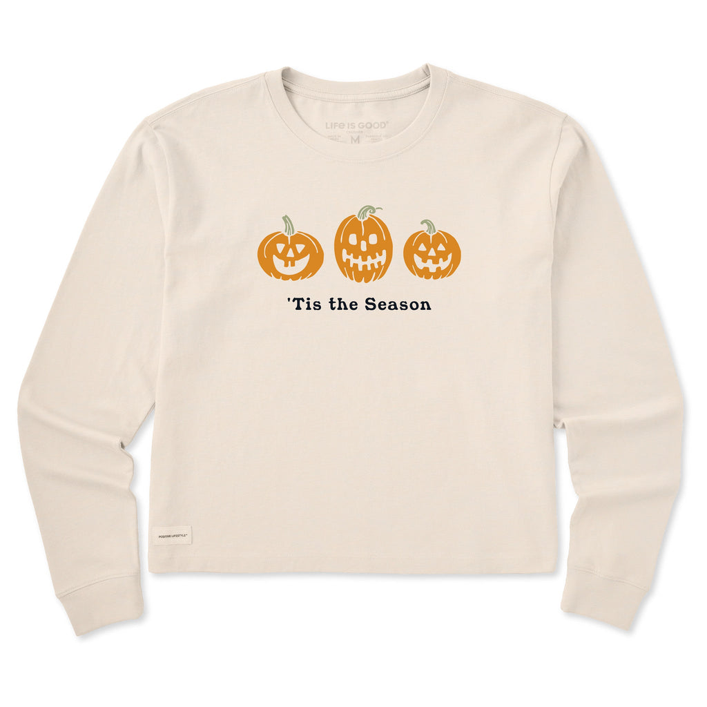 Women's Tis The Pumpkin Season Long Sleeve Crusher Boxy Tee product image 1