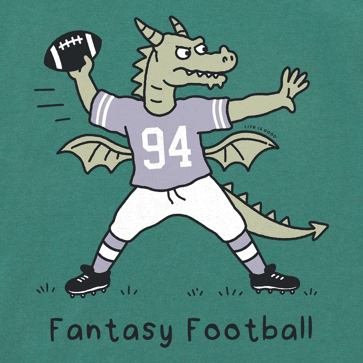 Women's Fantasy Football Dragon QB Short Sleeve Crusher Tee product image 2