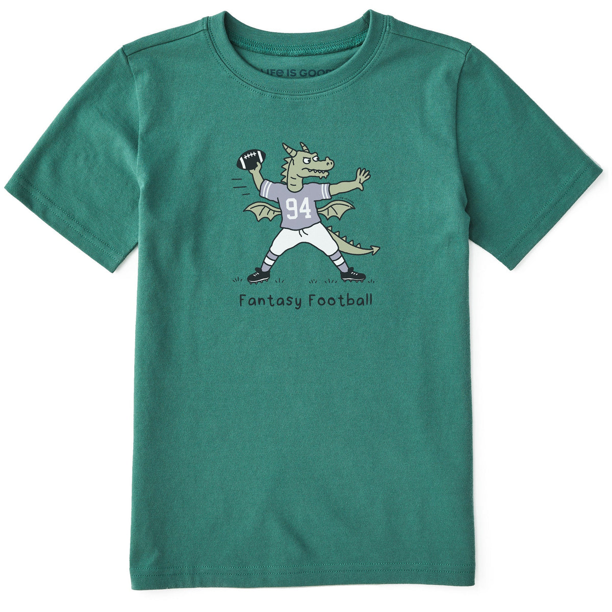 Kids Fantasy Football Dragon QB Short Sleeve Crusher Tee product image 1